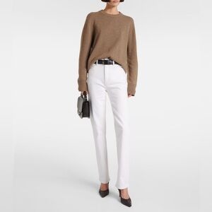 FRAME The Ruler high-rise straight jeans Jeans Size 33 In Natural Clean Casual